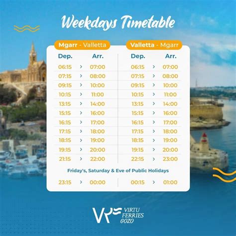 virtu ferries gozo schedule.